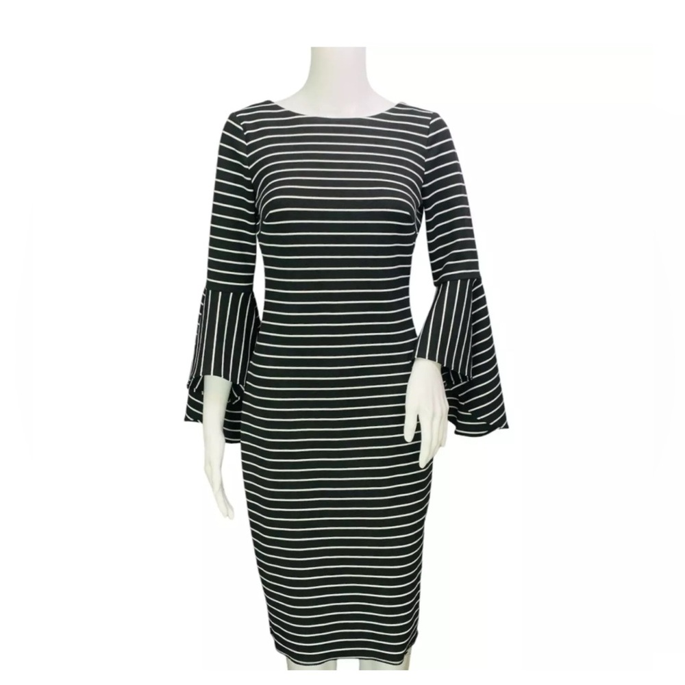 Calvin Klein Women's size 12 Bell Flared Sleeves Sheath Dress NWOT
